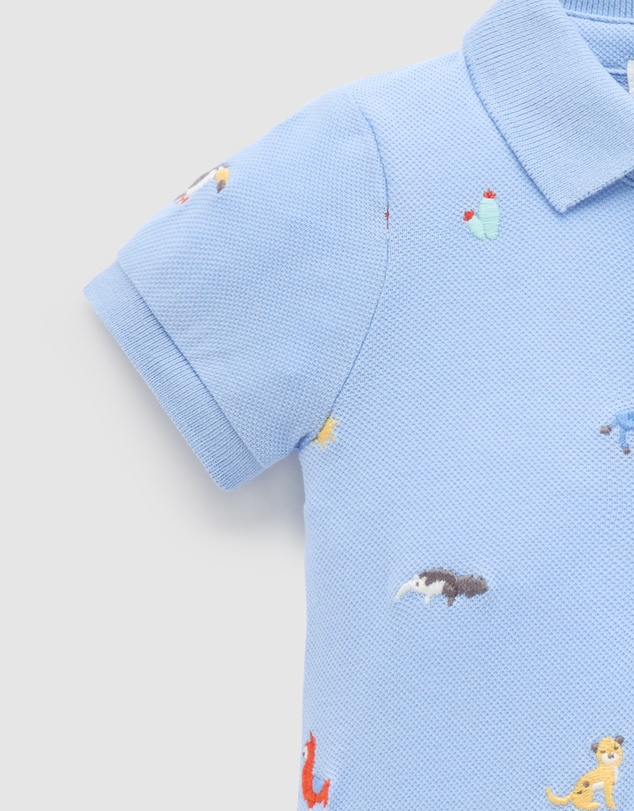 Purebaby - Polo Growsuit -Kids-Babies