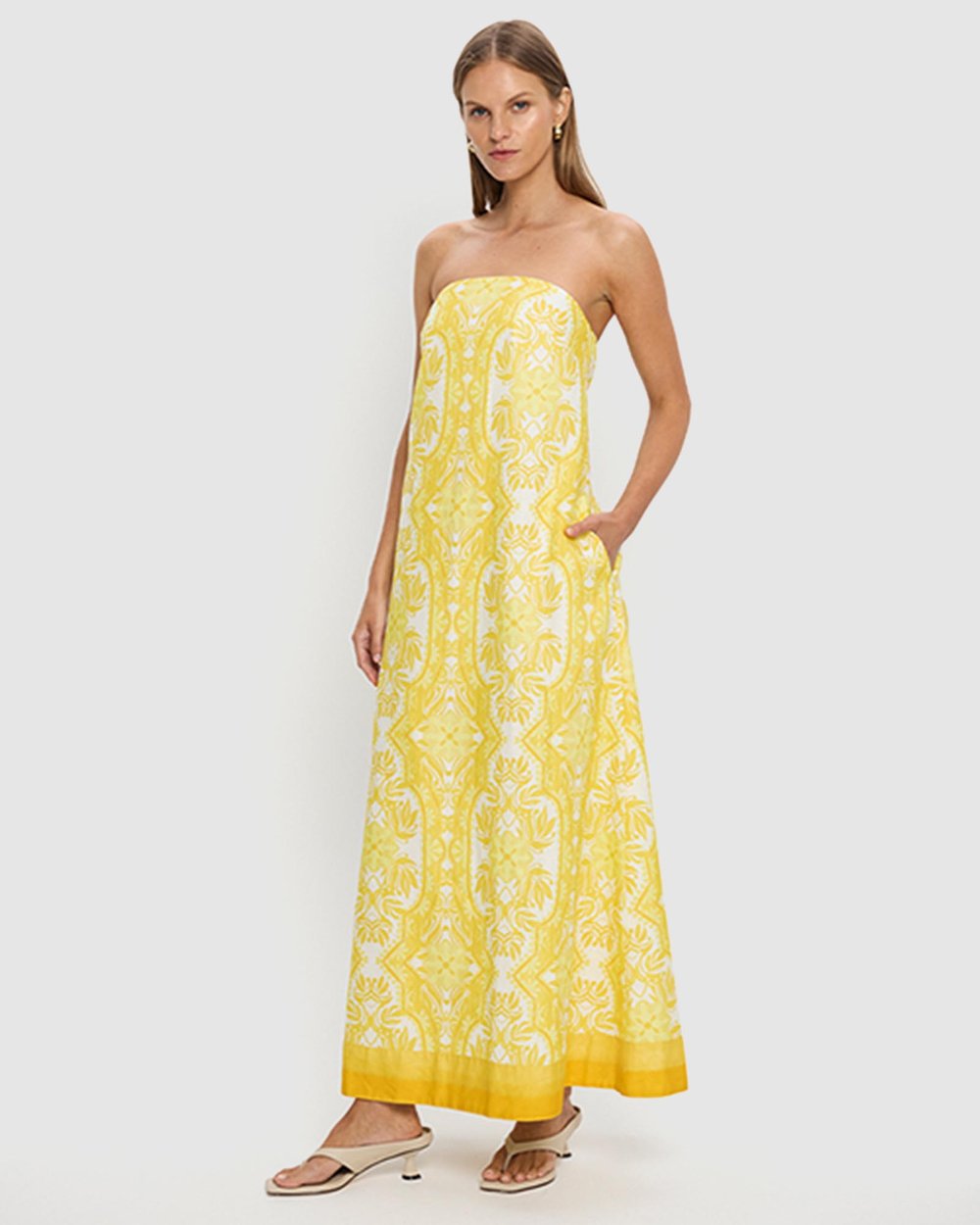 chinese dress ladies Madeline Strapless Maxi Dress  Karlee