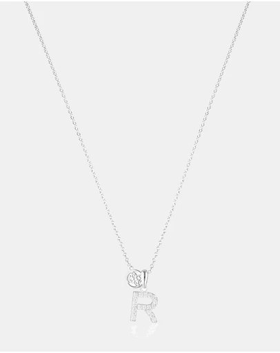 Georgini - Georgini Luxury Letters R Initial Pendant Silver