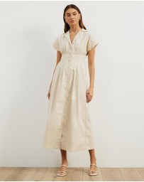 Atmos&Here - Marcy Pin Tuck Midi Dress