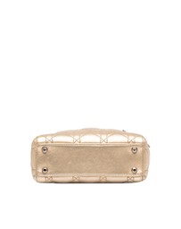Pre-Loved by Azura Reborn - Pre-Loved Mini Metallic Lambskin Cannage Lady Dior