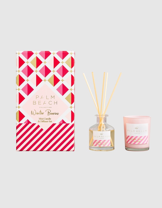 Palm Beach Collection - Winter Berries Mini Candle & Diffuser Gift Pack