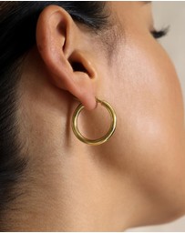 SAINT VALENTINE - Classic Hoops Medium - Gold