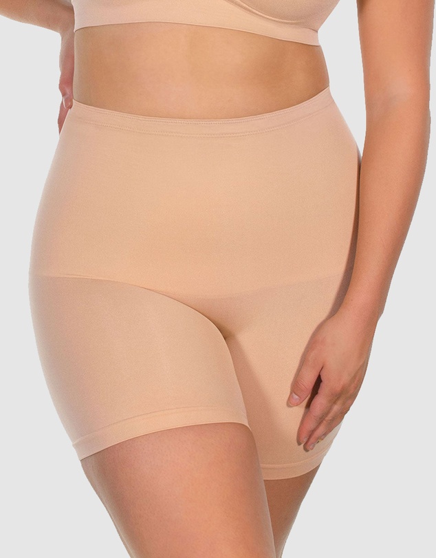 B Free Intimate Apparel - Targeted Tummy Control Stay-Up Shorts Silicone Band
