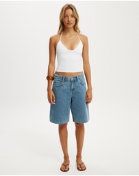 Cotton On - Baggy Denim Shorts