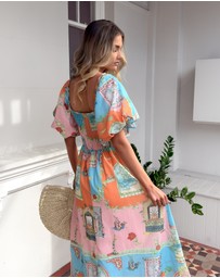 Esther & Co - Tomika Dress - Multi Print