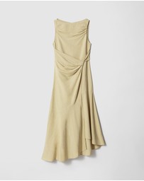 & Other Stories - Asymmetric Wrap-Knot Midi Dress