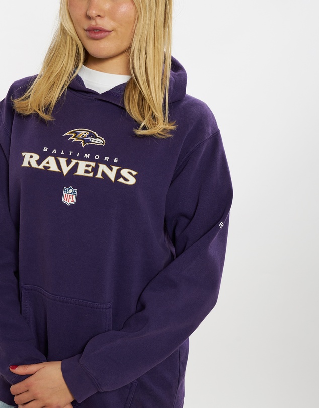 Vintage by The Real Deal - Pre Loved - Vintage Baltimore Ravens Hooded Sweatshirt
