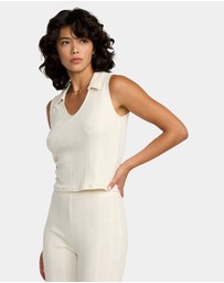 RVCA - Womens Ava Polo Tank Top