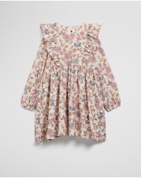 Country Road - Organically Grown Cotton Printed Ruffle Cord Dress