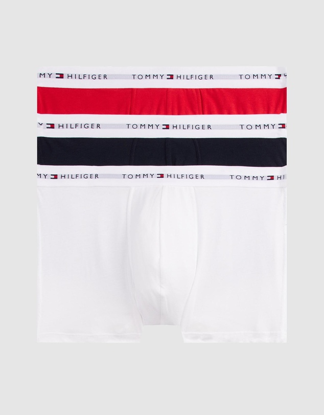 Tommy Hilfiger - 3-Pack Signature Cotton Waistband Trunks