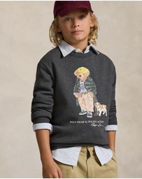 Polo Ralph Lauren - Polo Bear Heathered Fleece Sweatshirt - ICONIC EXCLUSIVE - Teens