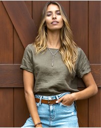 CAMIXA - Teena Linen T-shirt Top