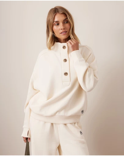 Ceres Life - Marli Button Sweat
