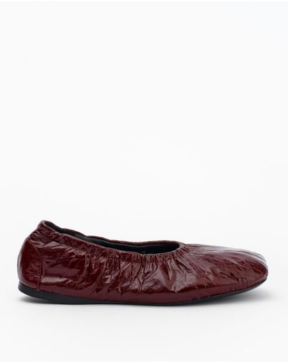 Burgundy Oily Crinkle Leather