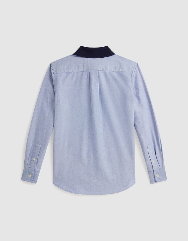 Polo Ralph Lauren - Polo Bear Oxford Knit-Collar Shirt - Teens