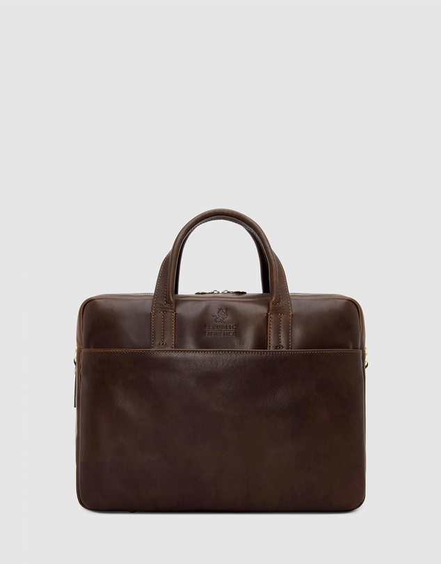 Republic of Florence - The Tokyo Matt Chocolate Briefcase