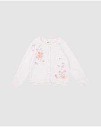 Bebe by Minihaha - Fern Hand Emb. Organic Cardigan - Kids