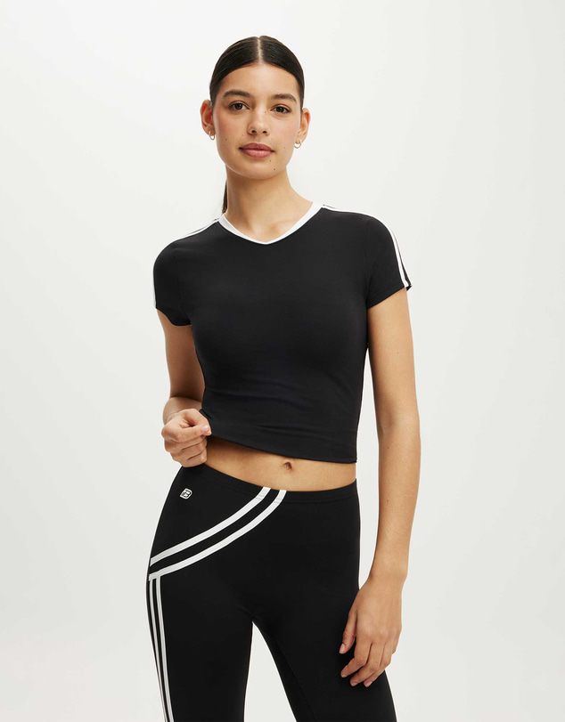 Cotton On Body Active - Ultra Soft Dash V Neck Tshirt