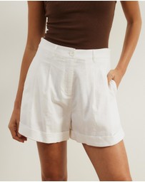 Atmos&Here - Isla Linen Blend Shorts