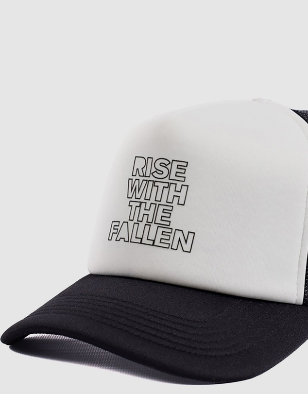 Fallen Footwear - Fallen Footwear Rwtf Hat Flat Visor Printed Logo - White/Black