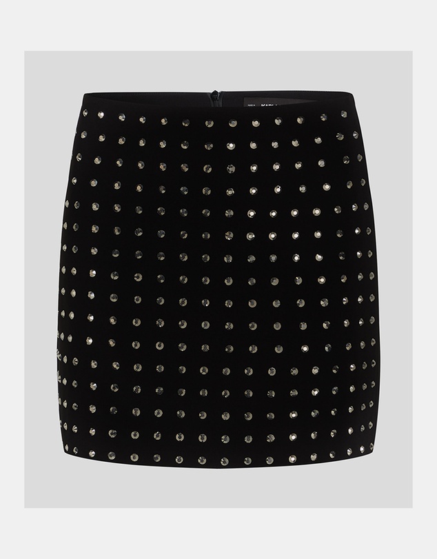 Karl Lagerfeld - Rhinestone Mini Skirt