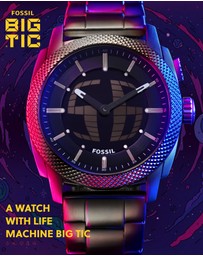 Fossil - Machine Black Analogue-Digital Watch