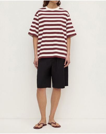 Dark Raisin Cream Stripe
