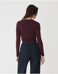 Forcast - Henley Button Up Knit