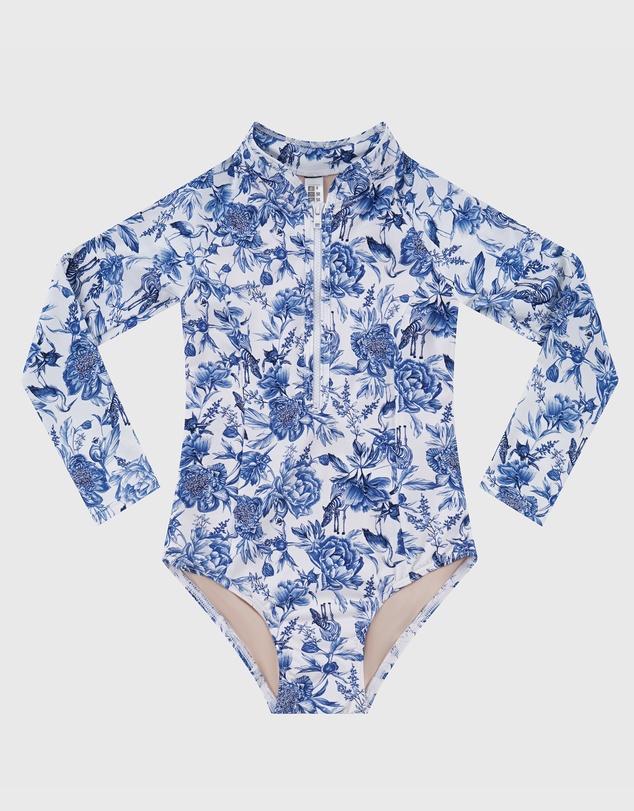 Aqua Blu Kids - Azalea Long Sleeve One Piece - Kids