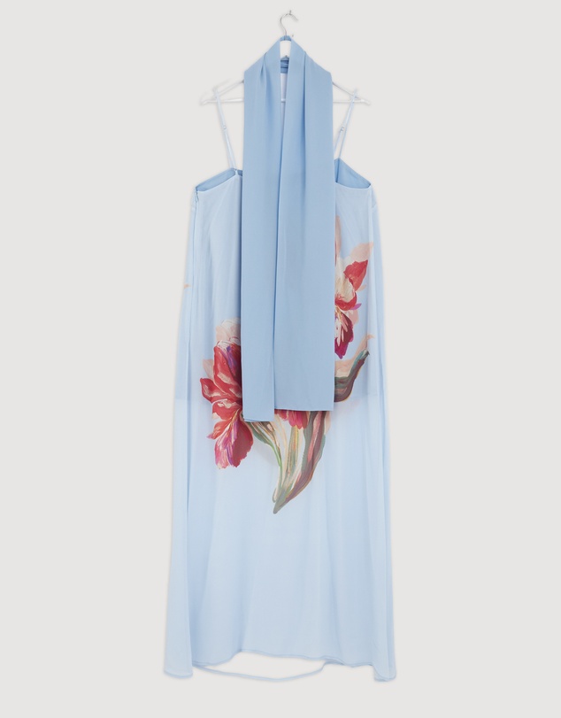 Revibe - Repaired AERE Rosalee Scarf Maxi Dress - AU 14
