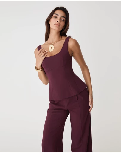Forcast - Nikki Peplum Top