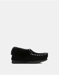 EVERAU - EverAU Ugg Popo Moccasin Sheepskin Upper Moccasins