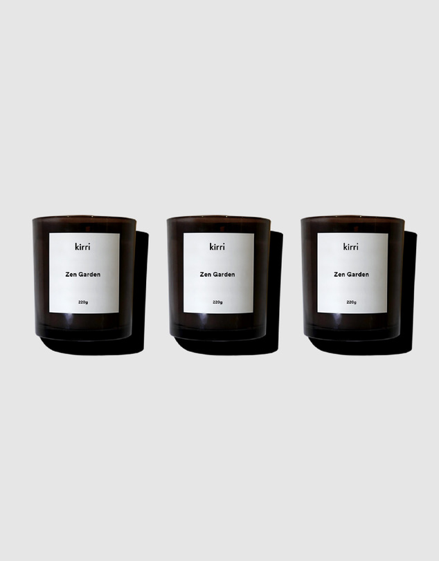 Kirri by Scent Australia Home - Zen Garden Candle (220g) Trio
