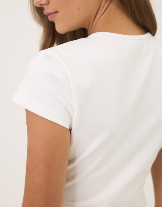 Atmos&Here - Gia Button Front Keyhole Top