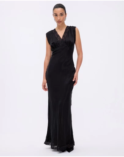 Minima Esenciales - Rosalie Lace Detail Midi Dress