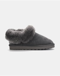 AusWooli Ugg Boots - Coogee Sheepskin Cozy Ankle Slippers