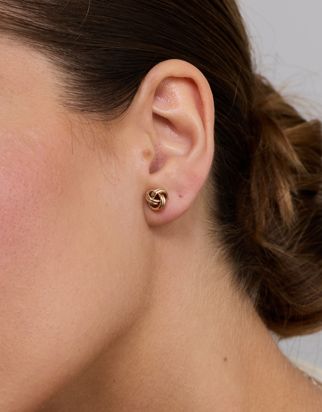Michael Hill - Knot Stud Earrings in 10kt Yellow Gold