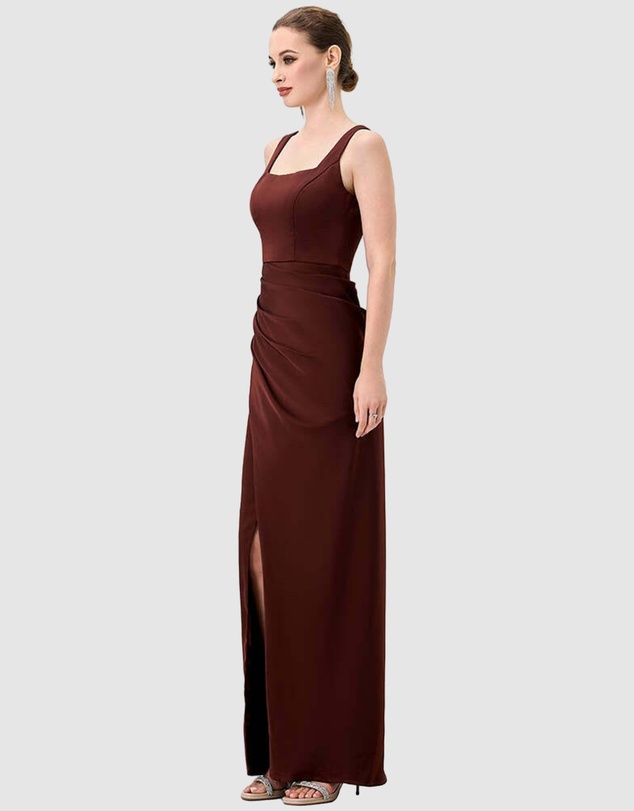 Bariano - Dira Square Neck Gown