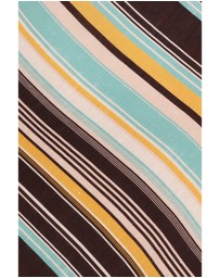 Petal & Pup - Kosta Mini Dress - Brown Retro Stripe