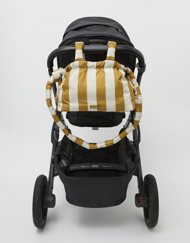 Phile - Pram Caddy - Gold Stripes