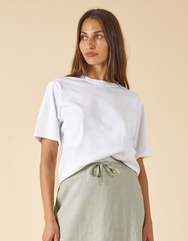 CAMIXA - Teesha Oversized Distressed Cotton T-Shirt