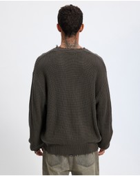 Thrills - Rose Brigade Box Fit Crew Cropped Knit