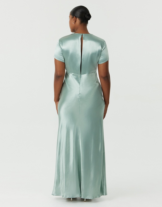 Third Form - Satin Bias Maxi Tee Dress