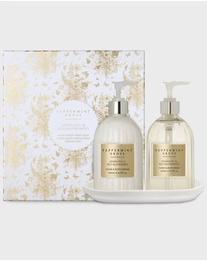Peppermint Grove - Sparkling & Red Raspberries Hand Care Gift Set
