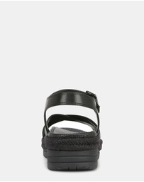 Vionic - Mar Platform Sandal - Black Leather