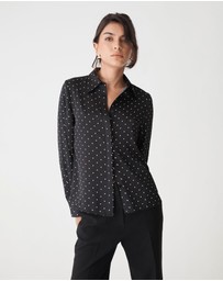 Forcast - Courtney Satin Spot Shirt