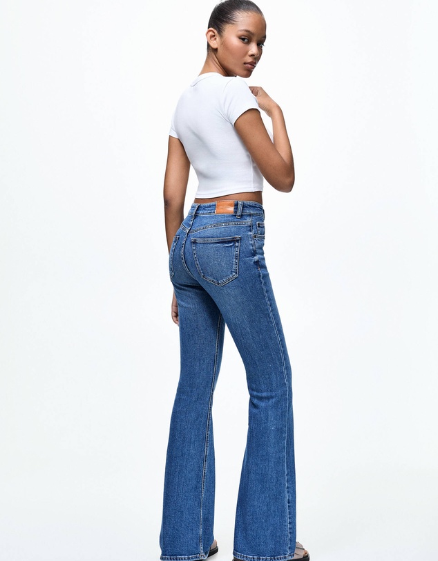Pull&Bear - Flared High-rise Skinny Jeans