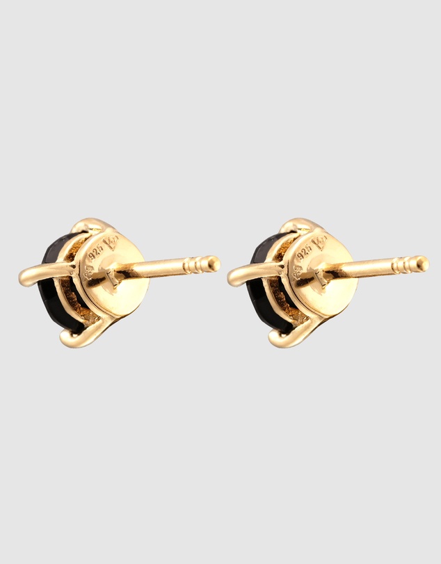 Kuzzoi - ICONIC EXCLUSIVE - Crystal Stud Earrings in Gold-Plated 925 Sterling Silver