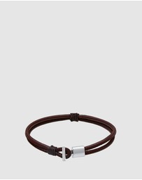 Kuzzoi - ICONIC EXCLUSIVE - Leather Cord Bracelet with Sterling Silver Hook